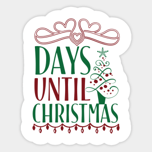 Days until Christmas Sticker